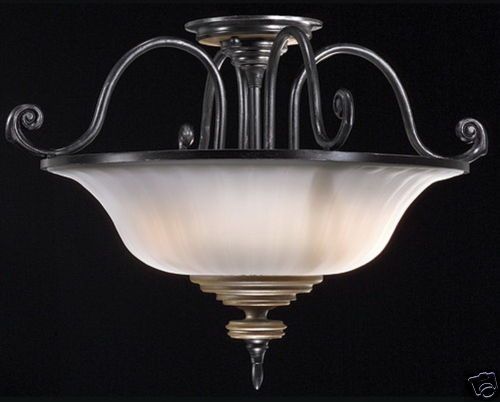 STYLICON COLONIAL ASH SEMI FLUSH CEILING LIGHT*NIB*  