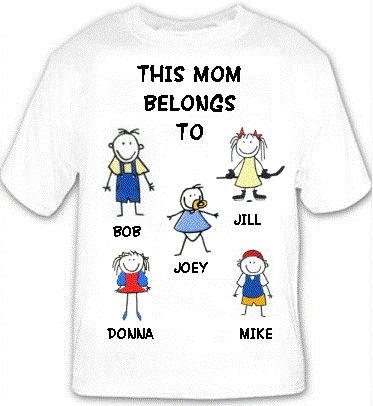 Personalized This MOM belongs toFamily T Shirt  