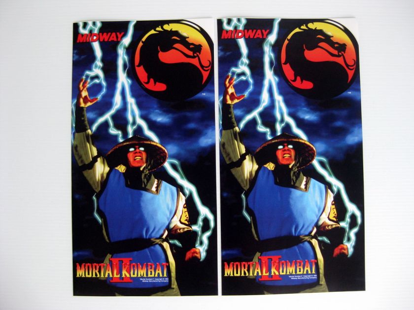 Mortal Kombat 2 II Jamma Arcade Side Art SideArt  