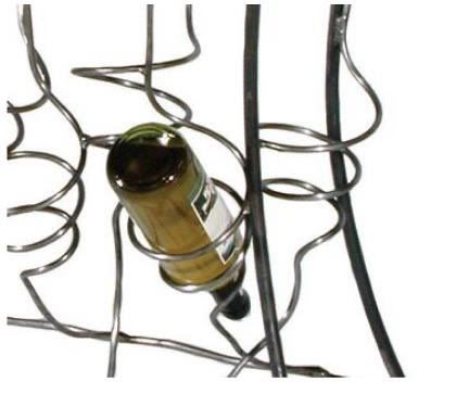 Artist Designed Steel Console Wine Table Storage Rack  