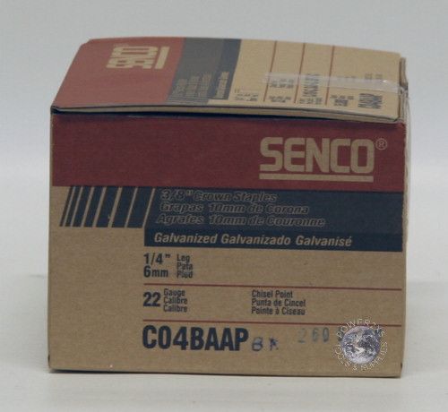 Senco 3/8 Crown 22g Staples 1/4 leg   SFW09   c04baap  