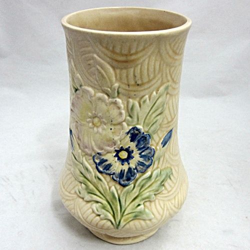 ARTHUR WOODS Ceramic Vase Hand Painted WildWood Pattern Vintage 1930 