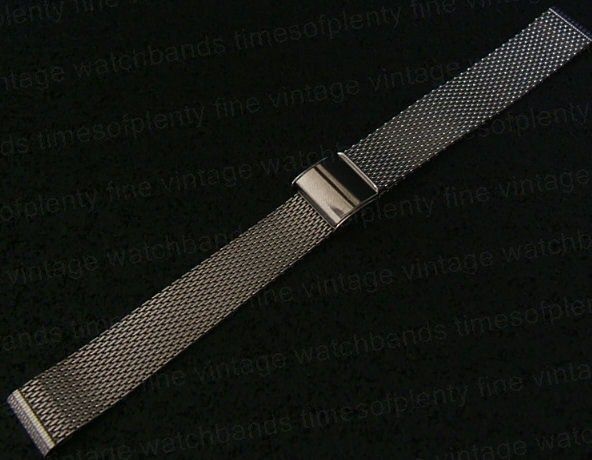 NOS 9/16Seiko Stainless Mesh Ladies Vintage Watch Band  