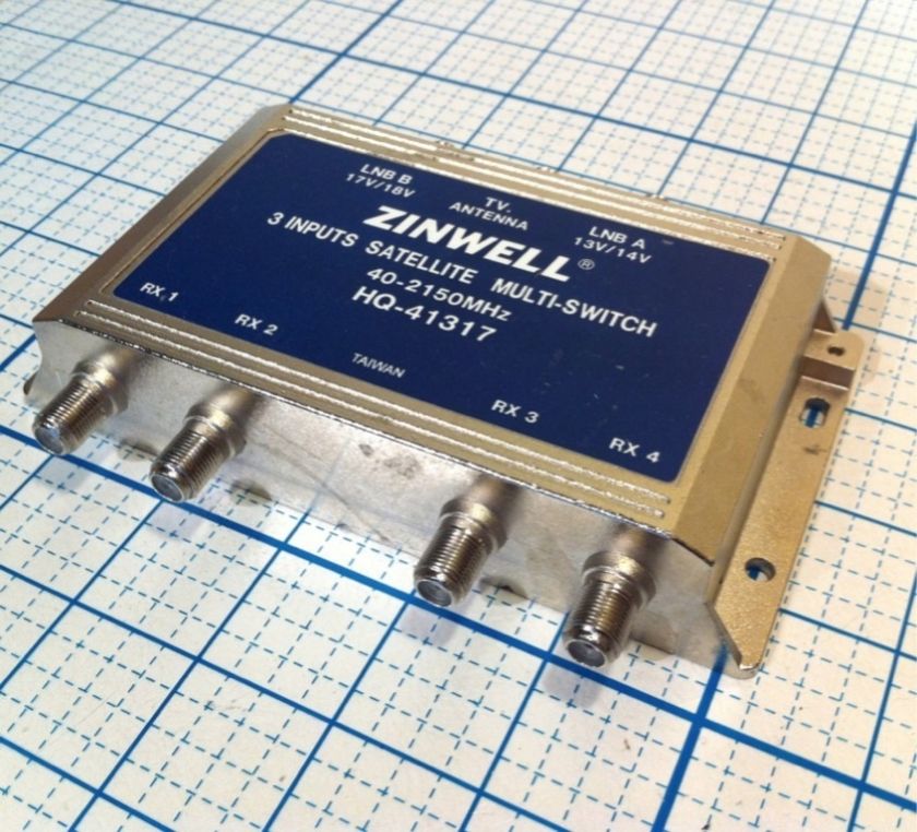 Zinwell HQ 41317 3 Input Satellite Multi Switch  