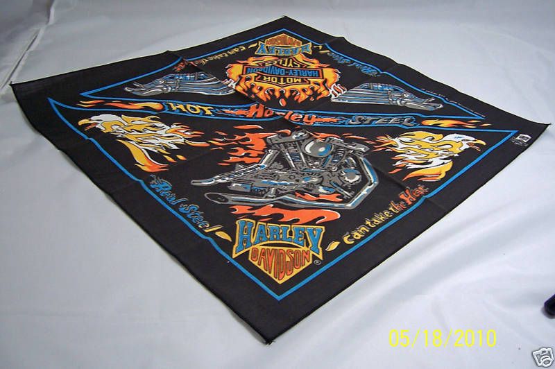 Harley Davidson® ~ Bandana ~ Bar/Flames ~ NEW  