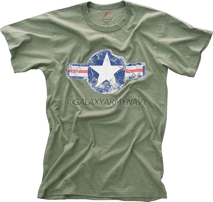 Vintage Military Army Air Corp Tee Air Force T Shirt  
