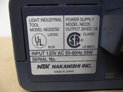 NSK ELECTER GX MODEL NE22ESD  