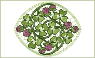 ABC Designs Shamrock Lace 10 Standalone Machine Embroidery Designs Set 