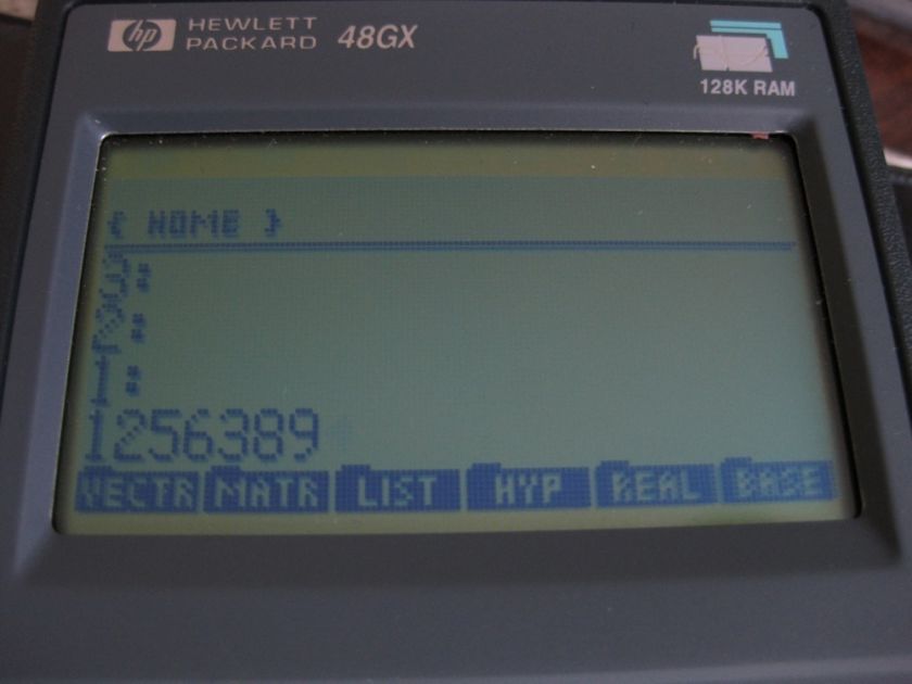 HP Hewlett Packard 48GX Calculator 128K Survey Pro  