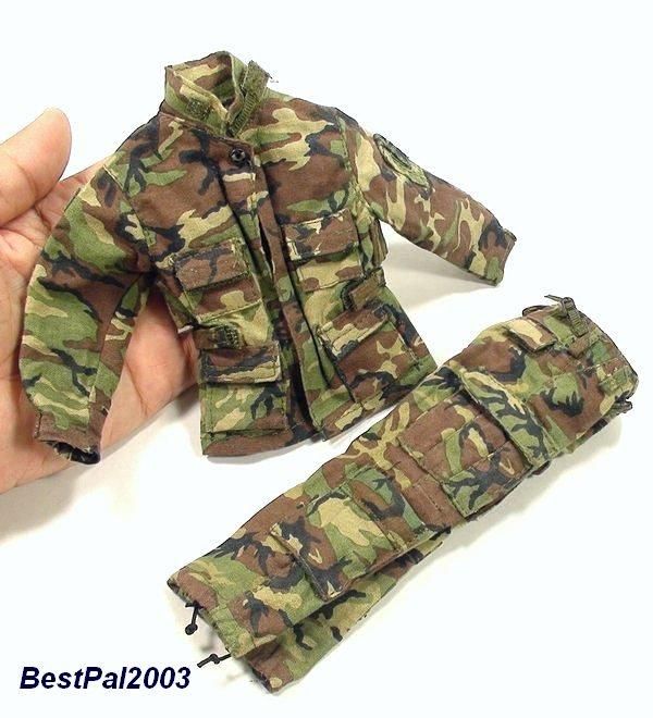 Hot Toys US 160th SOAR Crewmember Woodlands Camo BDU Uniform 