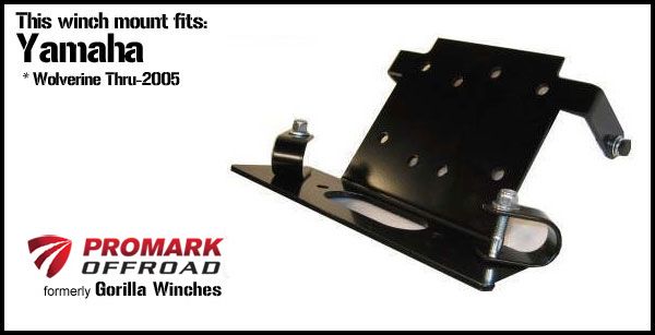 ATV Winch Mounting Plate Yamaha Wolverine 350 95 05 UM  