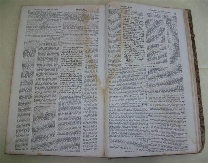 1842 HEBREW GERMAN PINNER TALMUD   POLEMIC judaica book  