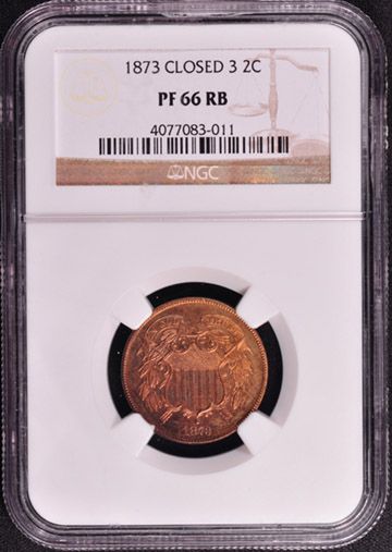 1873 2C NGC PR 66 RB  