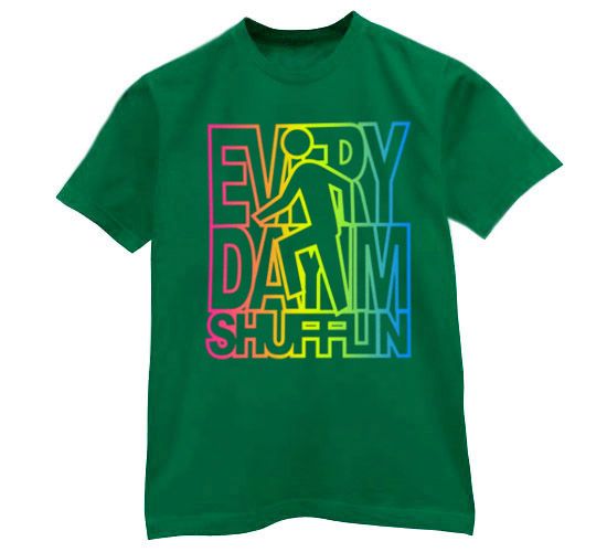   Im Shufflin Song T Shirt Shuffling LMFAO lyrics everyday neon colors