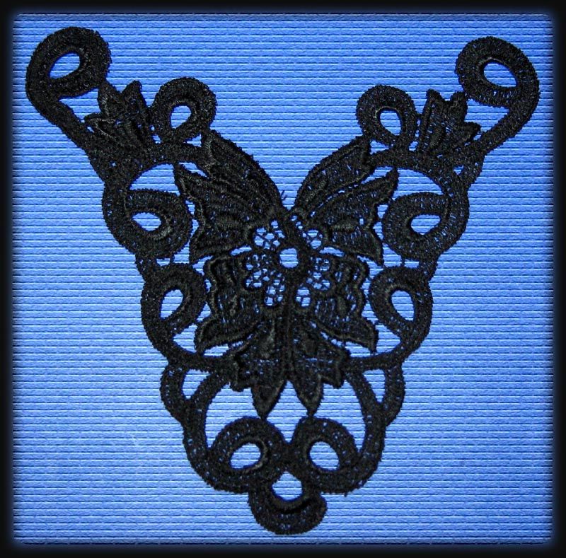 ASSORTMENT* OF BLACK VENISE NECK LACE APPLIQUES/YOKES  