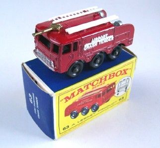 MATCHBOX LESNEY 63 AIRPORT CRASH TENDER, 1963, MIB  