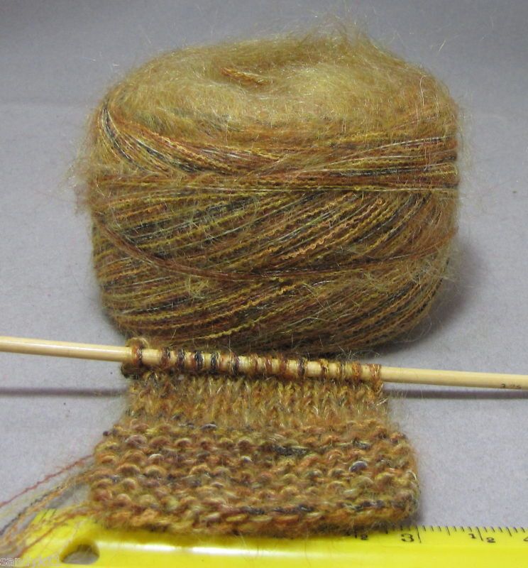 njy ball combo yarn 200 yds mohair wheat fields  