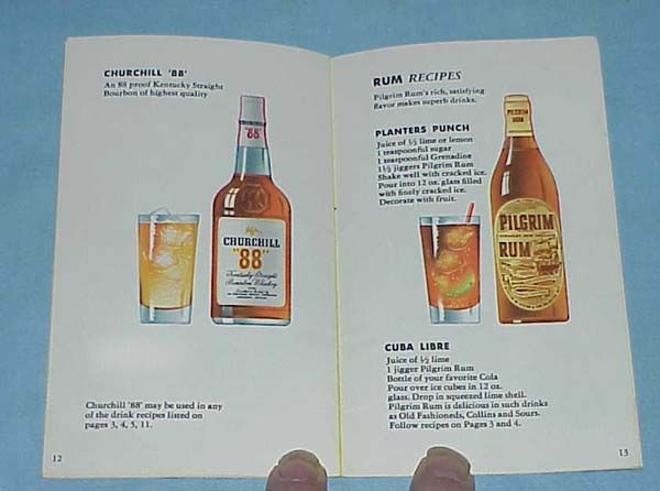 Vintage FLEISCHMANNS Mixers Manual BARTENDER Recipes  