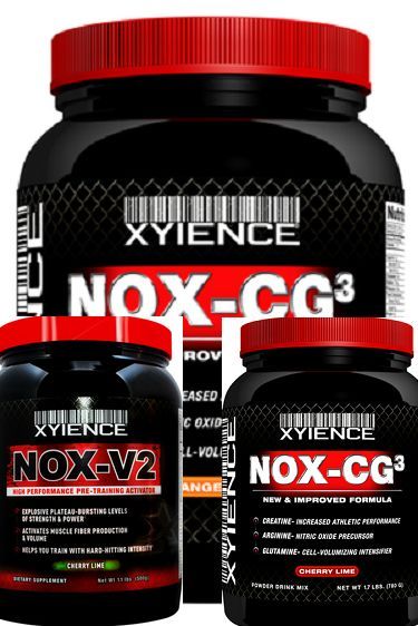 Xyience UFC BSN NOX CG3 Creatine Stack  