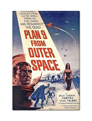 Plan 9 from Outer Space Vintage Poster Fridge Magnet  