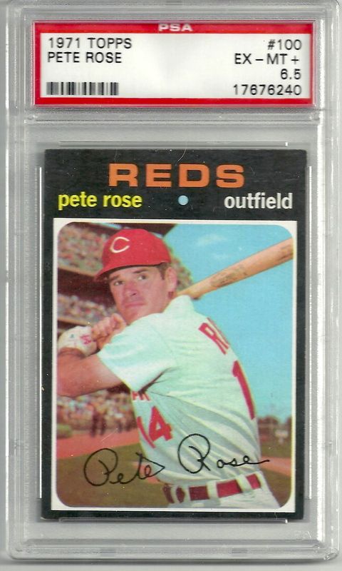 1971 Topps Pete Rose PSA 6.5 EX MT+ #100  