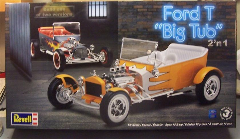 Revell 1/8 Ford T Big Tub Model Kit Factory Sealed NEW  