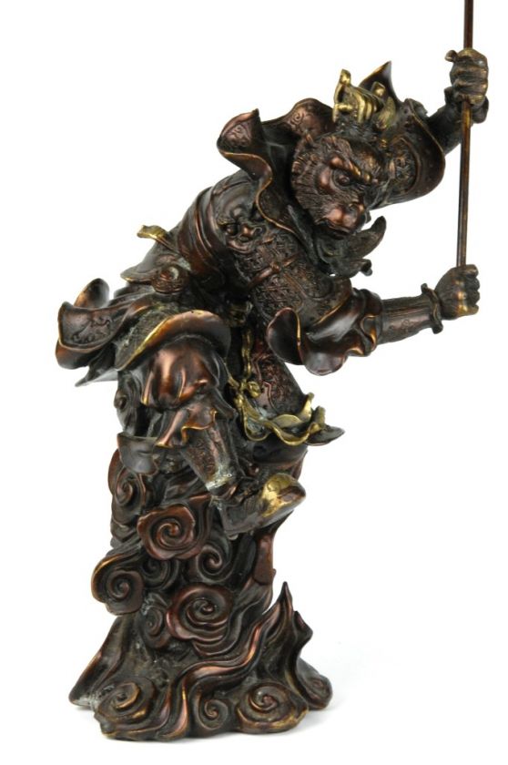 BRONZE MONKEY KING STATUE Sun Wukong Journey West XL  