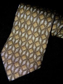 DONA Woven Silk Mens Necktie GREEN WHITE BLACK Neck Tie  