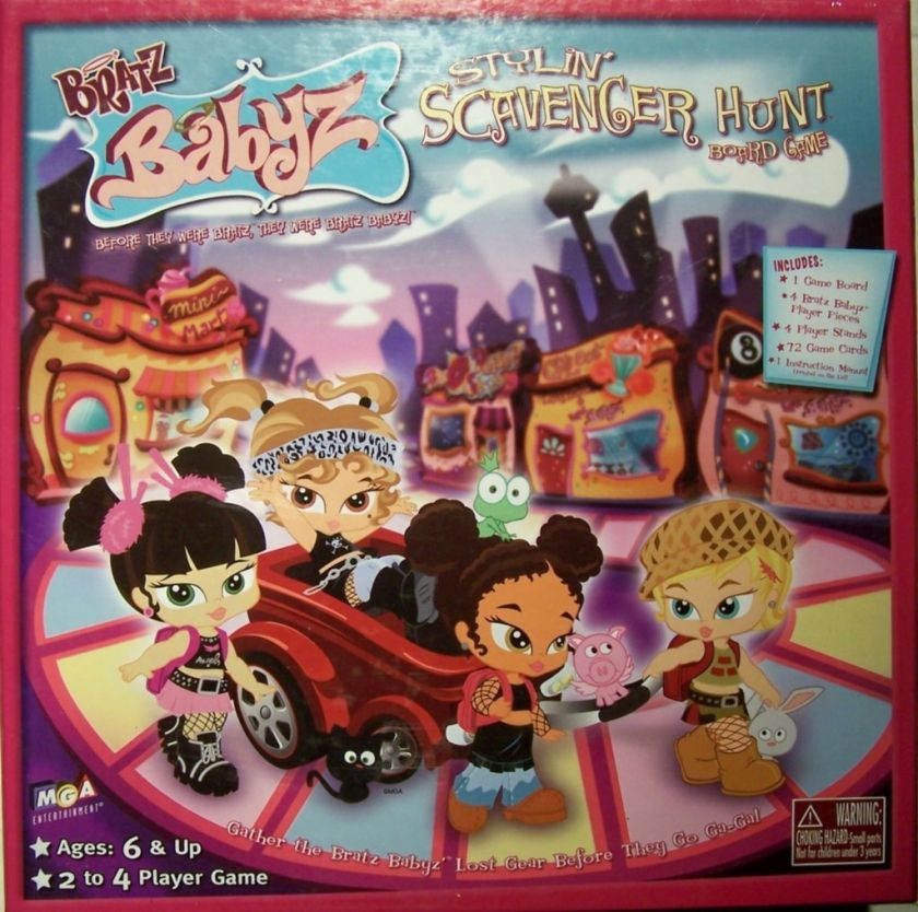 BRATZ BABYZ STYLIN SCAVENGER HUNT BOARD GAME  