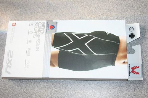 2XU Womens Compression Short Black LARGE WA1439b NEW  