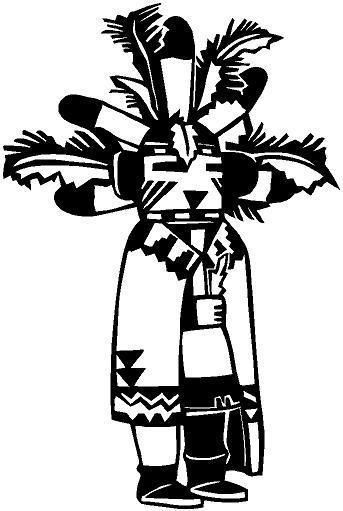 Hopi Ritual Window Vinyl Decal Sticker Car Truck Window  