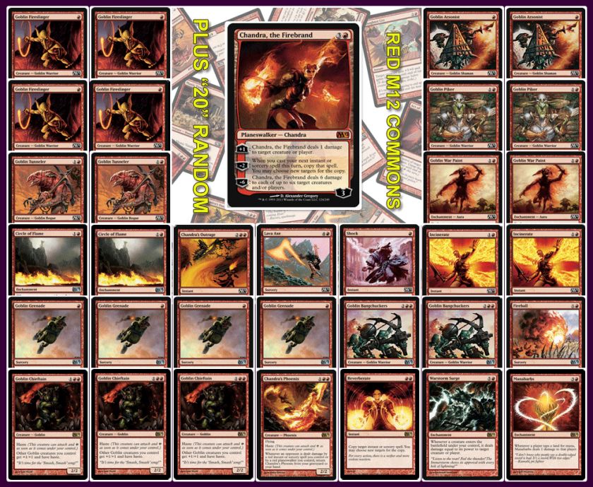 MTG   CHANDRAS GOBLIN HORDE M12 THEME DECK   magic  