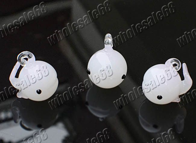 FREE 30ps animal glass cartoon loose pendant charm bead  