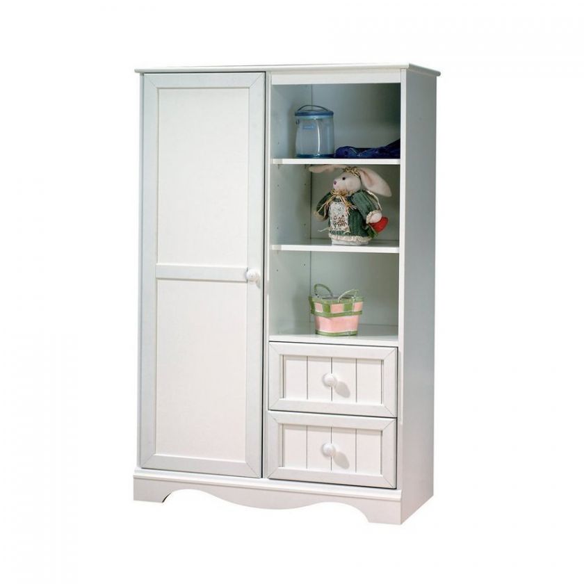 Collection Door Chest in Pure White Finish by South Sh  