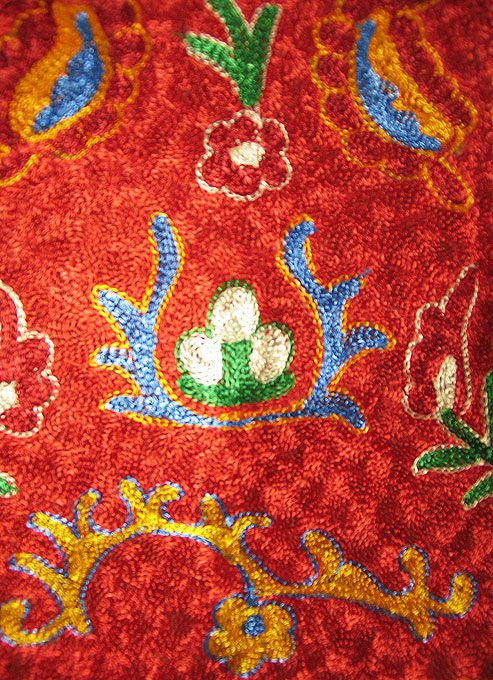 NATIONAL UZBEK EMBROIDERED SILK VESTS #3616  