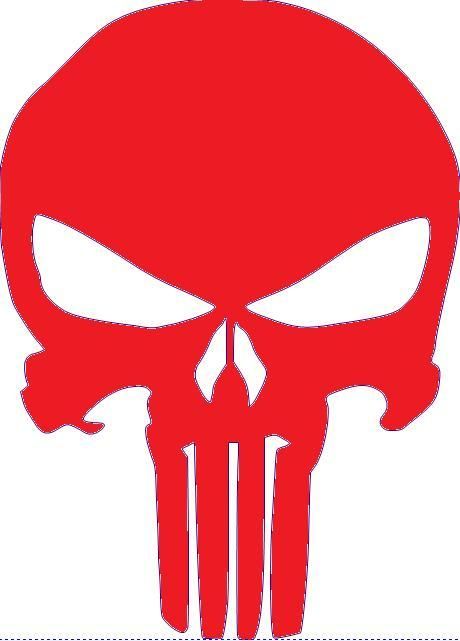 Punisher skull marvel sticker vinyl decal truck car 383  