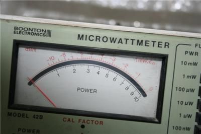 BOONTON ELECTRONICS MODEL 42B RF MICROWATTMETER  