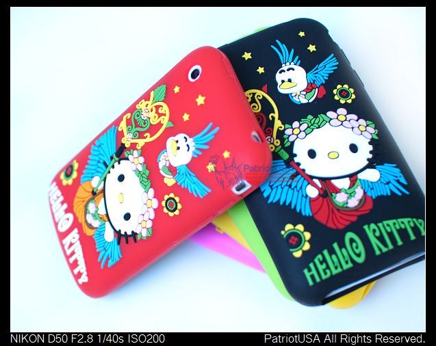 iPhone 3G 3GS Hello Kitty Designer Case + Screen guard  