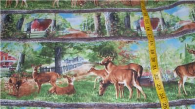 Wilmington Friendly Visitors Stripe Deer Barns Trees  