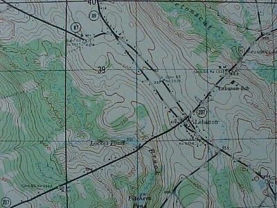 1948 Topo Map WILLIMANTIC WINDHAM LEBANON Connecticut  