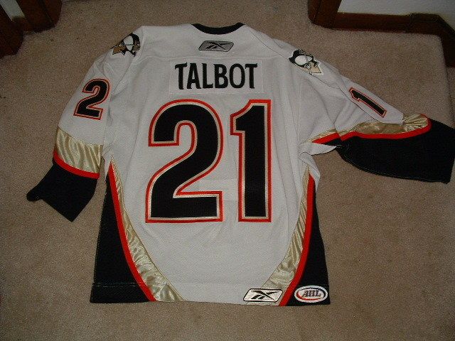 MAX TALBOT #21 WILKES BARRE SCRANTON PENGUINS AUTHENTIC JERSEY sz 48 u 