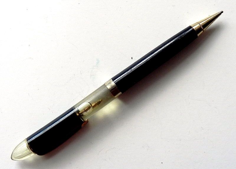 vUNIQUE OLD MASONIC ORDER MECHANICAL PENCIL CONCEALED MASONIC EMBLEM 