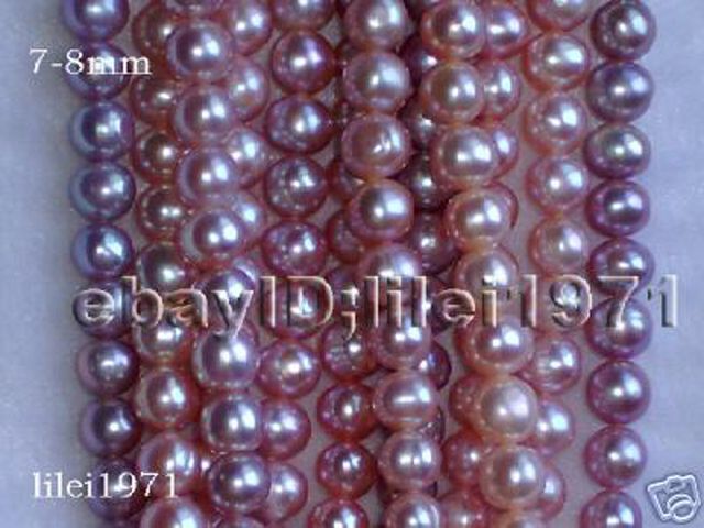 wholesale 10strands A+++7 8mm luster freshwater pearl  