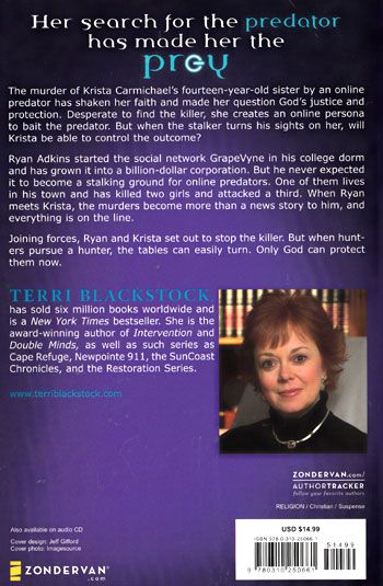 NEW Christian Suspense Fiction Predator   Terri Blackstock 