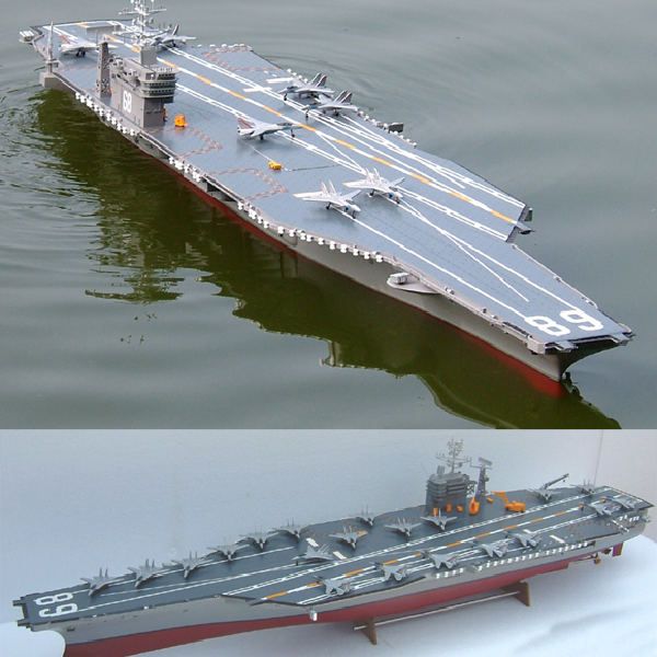 HUGE NEARLY 6 FOOT RC RADIO CONTROL USS NIMITZ CARRIER SHIP BOAT 