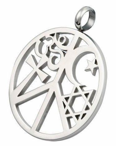 Coexist Peace Pendant Stainless Steel Coexist Necklace  