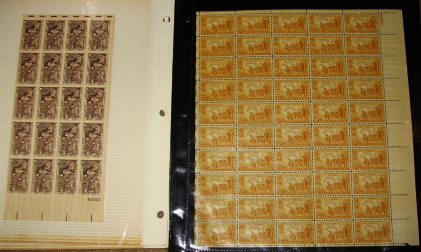   of US Stamps, Loose Sheets Blocks Album Pages Classics & More  