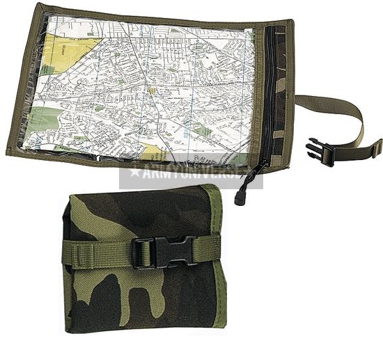 Woodland Camouflage Waterproof Nylon Map Document Case (Item # 9195 