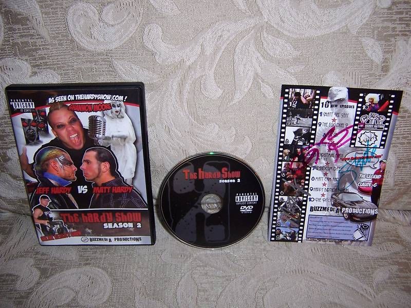 THE HARDY SHOW   SEASON 2 TWO DVD Matt Jeff AUTOGRAPH  