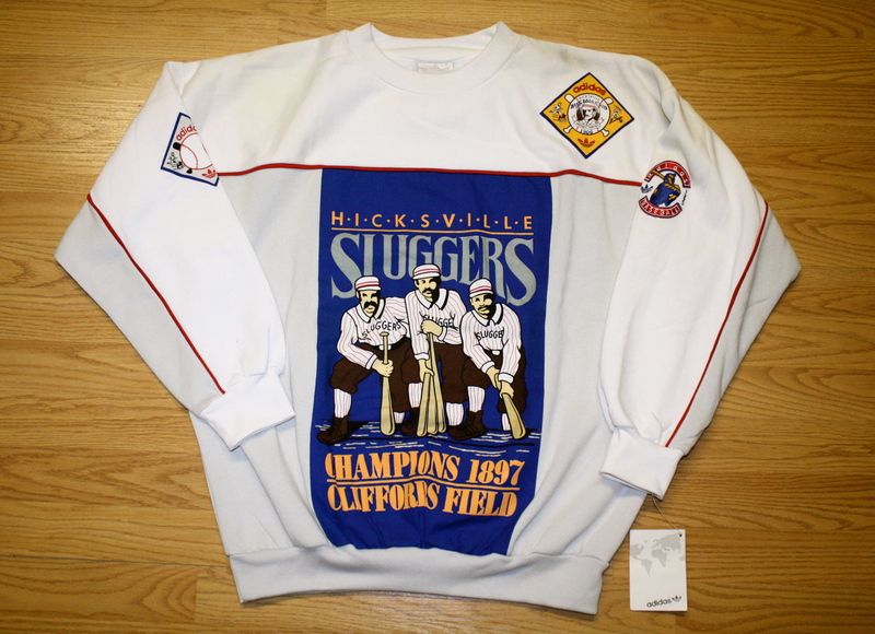 Vintage Adidas Hicksville Sluggers Sweatshirt Run DMC  